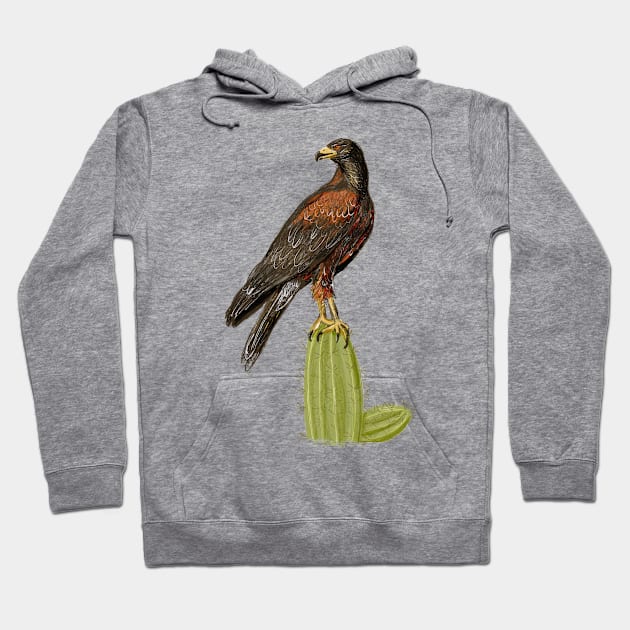 Harris Hawk Hoodie by LauraKatMax